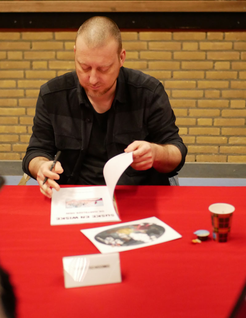 Wout Schoonis op de Suske en Wiske Fandag 2023