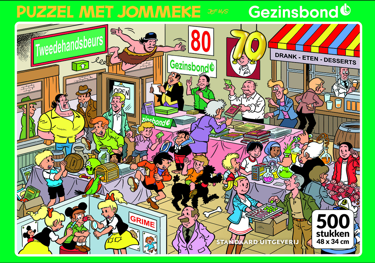 Puzzel Suske en Wiske & Jommeke van de Gezinsbond